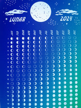 Load image into Gallery viewer, Lunar Calendar Print 5.5 x 14

