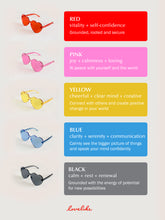 Load image into Gallery viewer, Blue Heart-shaped Rimless Blocky Sunglasses
